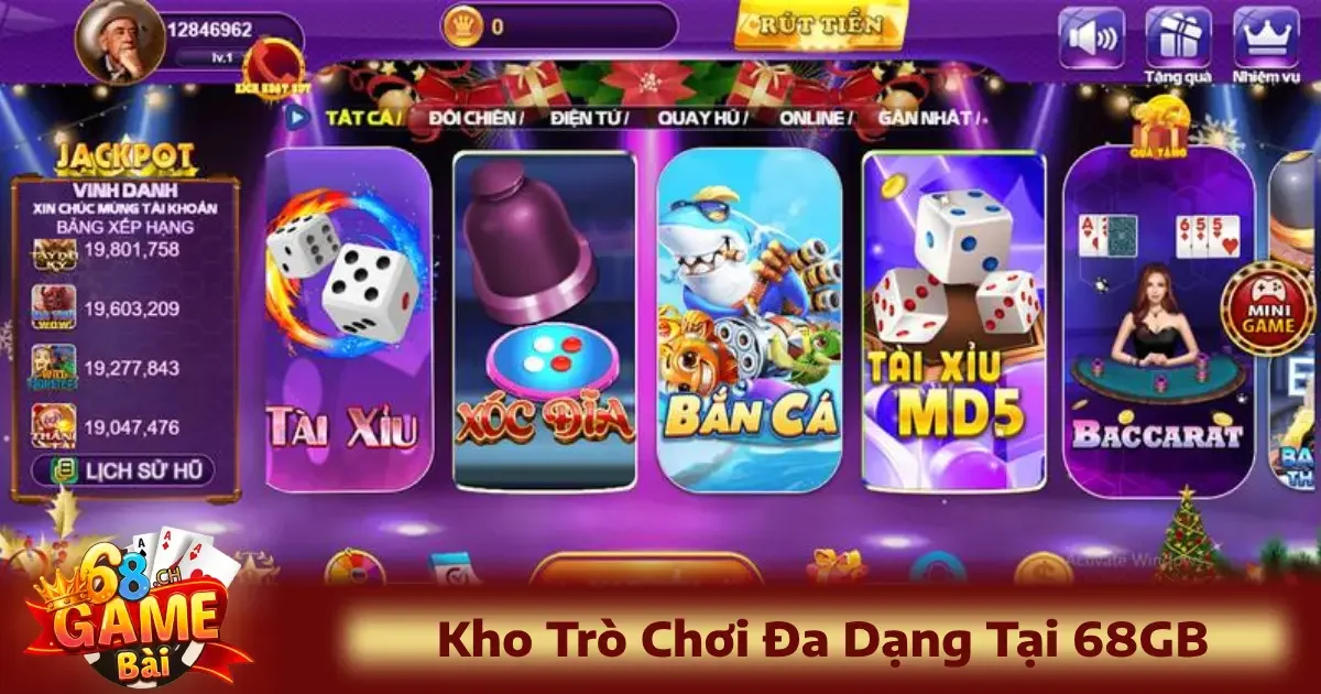 68 Game bài 18 Một trong những điểm mạnh nổi bật của 68 game bài chính là kho trò chơi phong phú và đa dạng