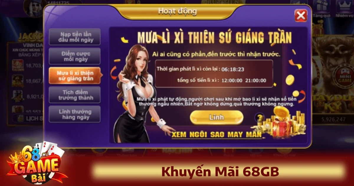 Khuyến Mãi 68GB 1 Khuyến mãi 68GB đang trở thành một trong những chương trình hấp dẫn nhất dành cho hội viên